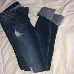 Dark Ripped Hollister Jeans